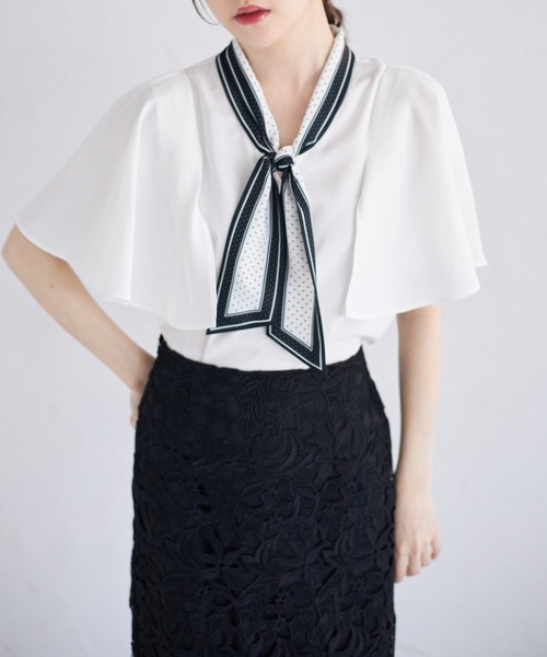 「tocco closet」 半袖ブラウス M ライトベージュ レディース_画像5