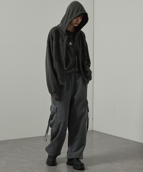 カーゴパンツ 「Alfred Alex」ヴィンテージ加工 ピグメント/バイオ