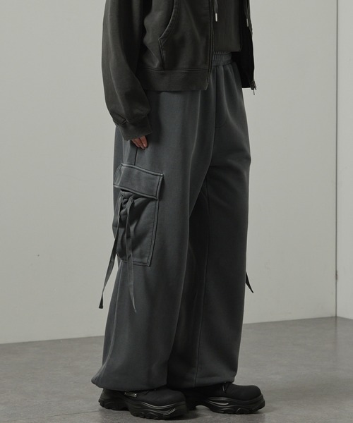 カーゴパンツ 「Alfred Alex」ヴィンテージ加工 ピグメント/バイオ