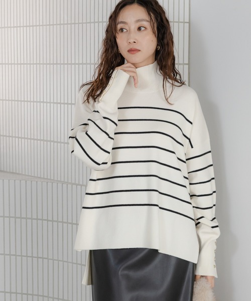 Elura（エルーラ） ニット セーター もっちりモイストハイネックプル