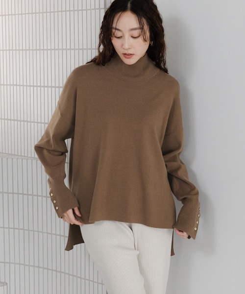 Elura（エルーラ） ニット セーター もっちりモイストハイネックプル