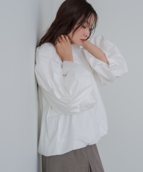BAB（バブ） ブラウス シャツ バルーンギャザーブラウス レディース