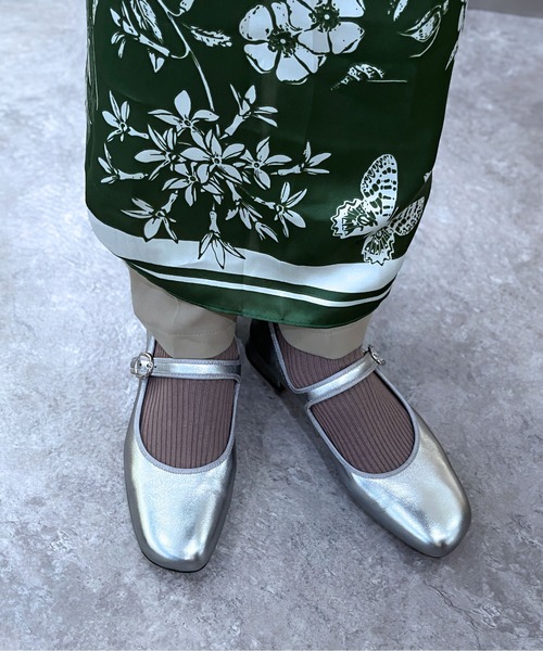 chamber★シルバー★スタッズ★パンプス Jeffrey Campbell（ジェフリーキャンベル） バレエシューズ パンプス