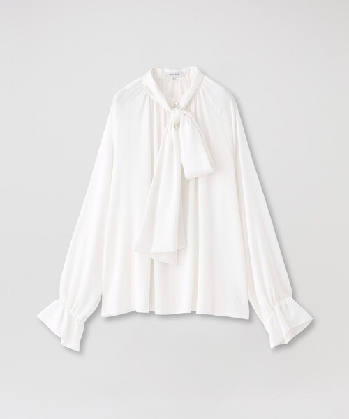 YVES SAINT LAURENT ビンテージ　ボウタイ　フリル　ブラウス LOVELESS（ラブレス） ブラウス シャツ ヴィンテージサテンボウタイ
