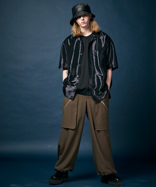 「MAISON SPECIAL」 半袖シャツ 2 パープル メンズ_画像3