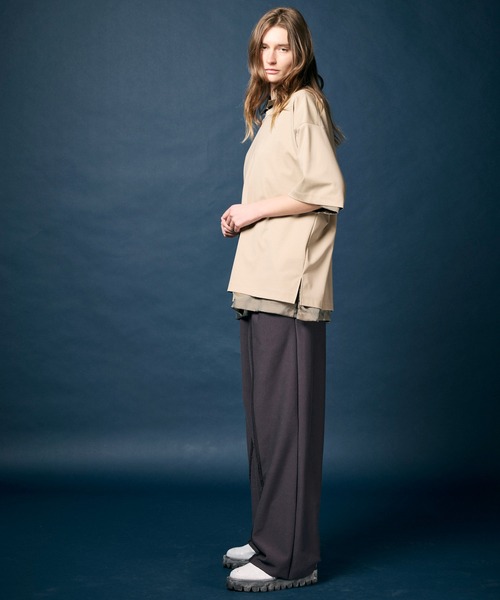 「MAISON SPECIAL」 半袖シャツ 2 パープル メンズ_画像4