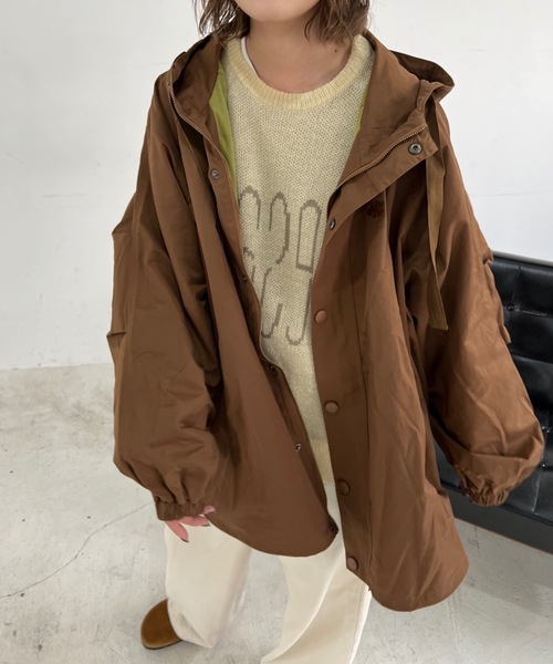 shesame」 マウンテンパーカー LARGE ブラウン レディース : ZOZOTOWN