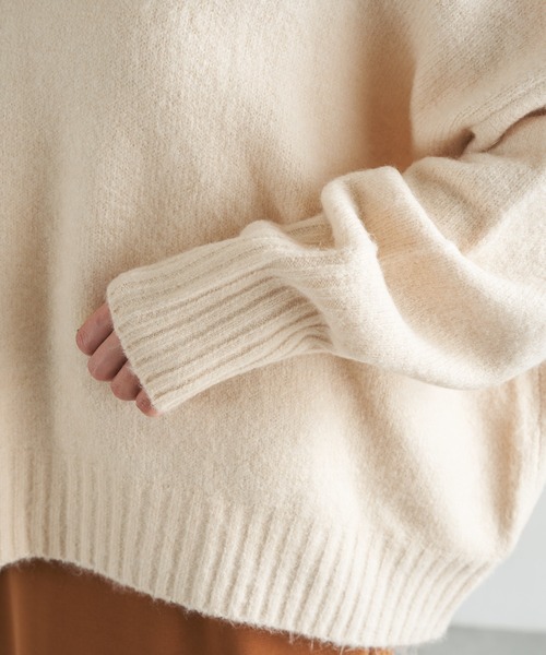 「COLLAGE GALLARDAGALANTE」 長袖ニット FREE モカ レディース_画像7