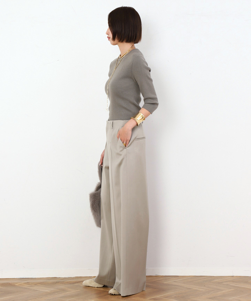 EVERYDAY I LIKE. ニット セーター *リブクルーネックプルオーバー