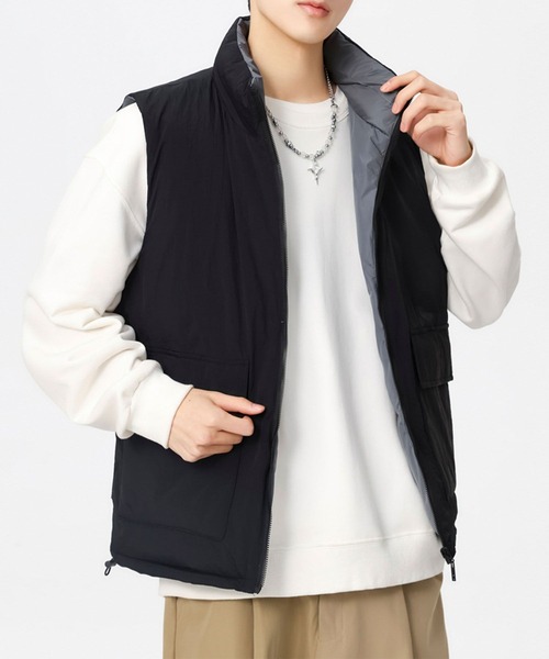 aimoha（アイモハ） ベスト ジレ リバーシブルベスト/reversible vest