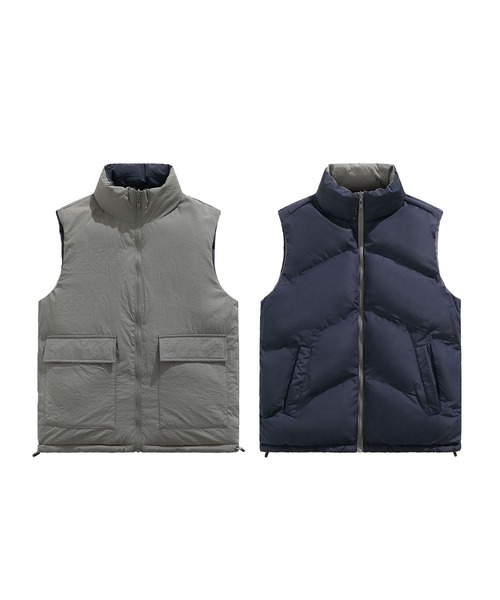 aimoha（アイモハ） ベスト ジレ リバーシブルベスト/reversible vest