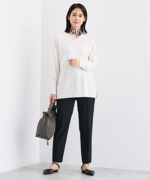 INDIVI（インディヴィ） ニット セーター 「洗える／チュニック丈