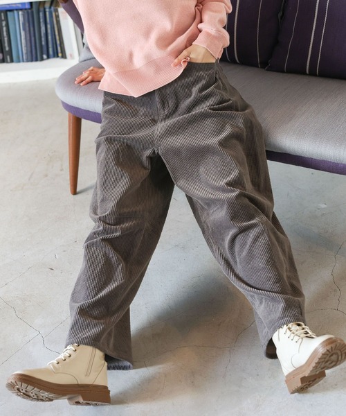 niko and…（ニコアンド） コーデュロイパンツ MEDIUM ピンク