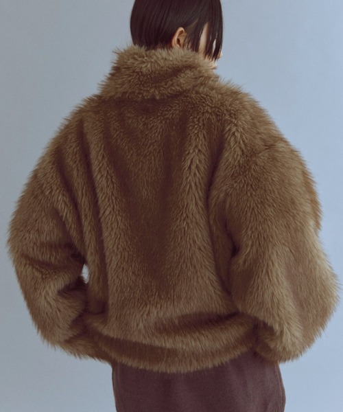 EN NEUME コート アウター Faux Fur Jacket レディース : ZOZOTOWN 