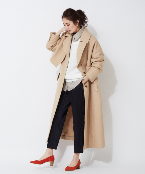 「qualite」 コート 38 ベージュ レディース_画像5