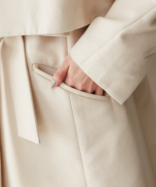 「qualite」 コート 38 ベージュ レディース_画像9