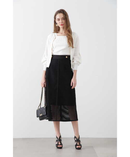 「PINKY&DIANNE」 フレアスカート 36 グリーン レディース_画像5