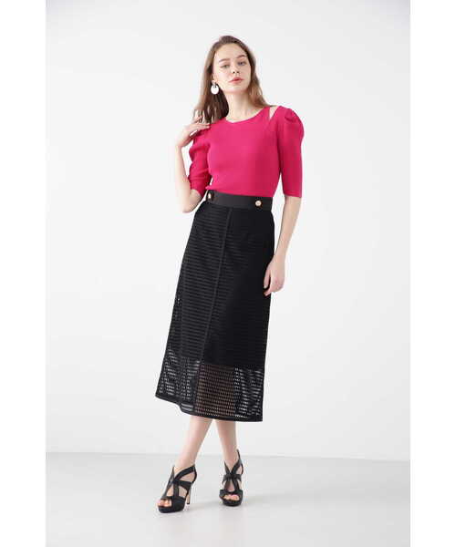 「PINKY&DIANNE」 フレアスカート 36 グリーン レディース_画像7