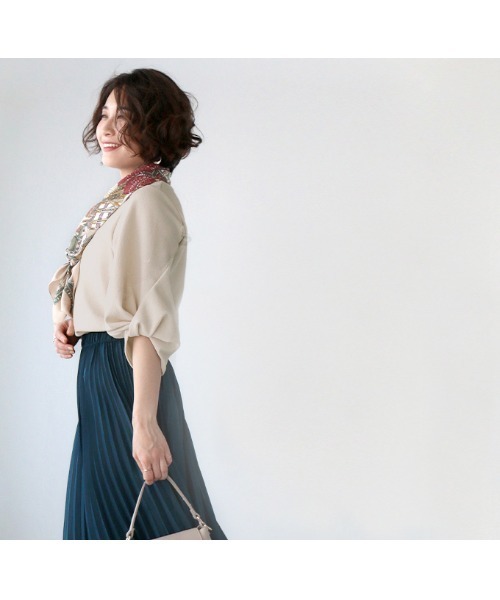 「Ehre style」 7分袖カットソー FREE ホワイト レディース_画像4