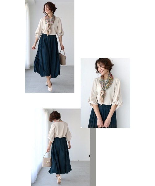 「Ehre style」 7分袖カットソー FREE ホワイト レディース_画像5