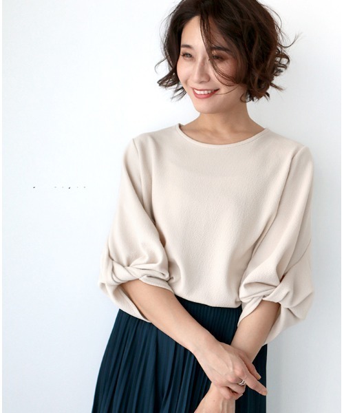 「Ehre style」 7分袖カットソー FREE ホワイト レディース_画像9