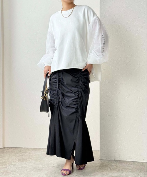 「Eimee Law」 スウェットカットソー 38 ベージュ レディース_画像2