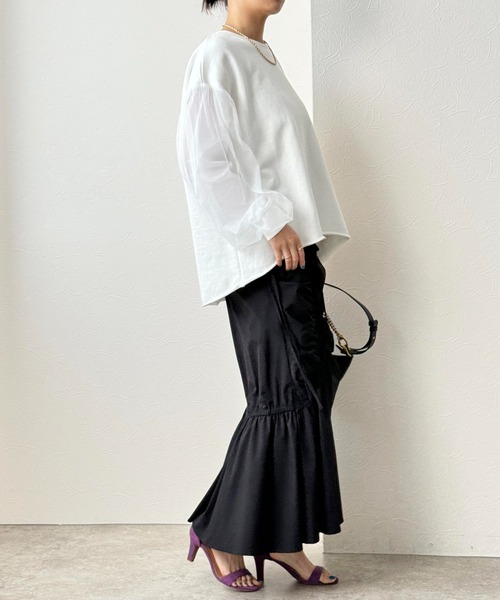 「Eimee Law」 スウェットカットソー 38 ベージュ レディース_画像5