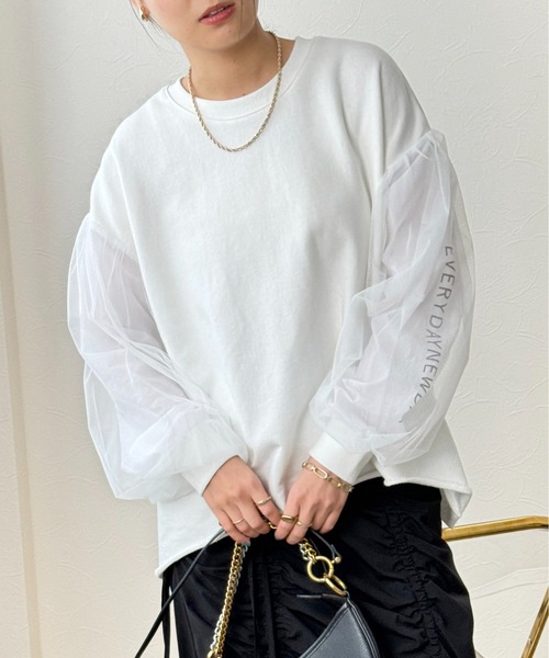 「Eimee Law」 スウェットカットソー 38 ベージュ レディース_画像9