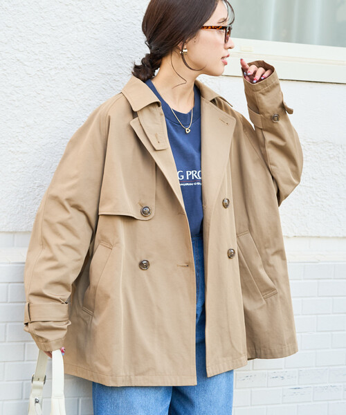 FREAK'S STORE（フリークスストア） トレンチコート フリ- ナチュラル