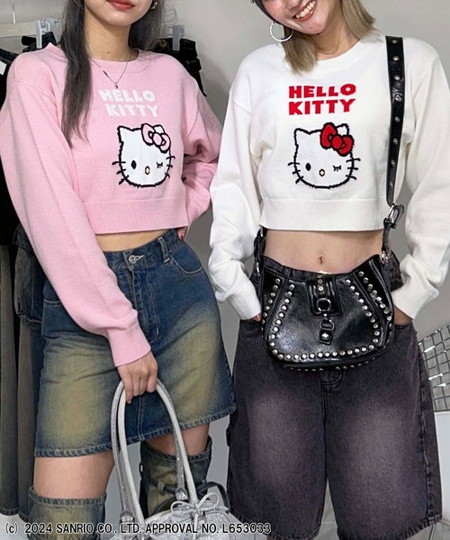 「4GEEKs by SPIRALGIRL」 長袖ニット FREE ホワイト レディース_画像4