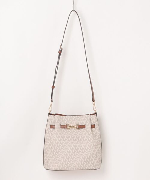 ショルダーバッグ MICHAEL KORS Michael Kors Mercer Extra-Small Pebbled Leather Crossbody Bag (TEA