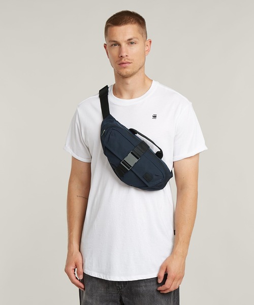 G-STAR RAW ウエストポーチ BUM BAG/ロゴウエストポーチ/ボディー