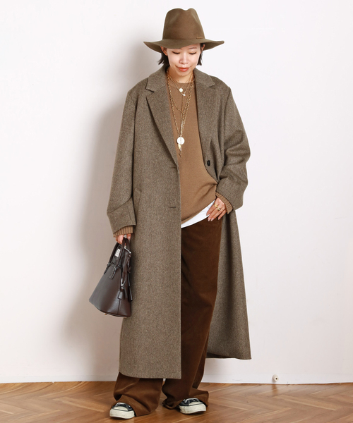 AP STUDIO Chester Coat (Check) コート　新品未使用 AP STUDIO コート チェスターコート シャギーチェックチェスターコート