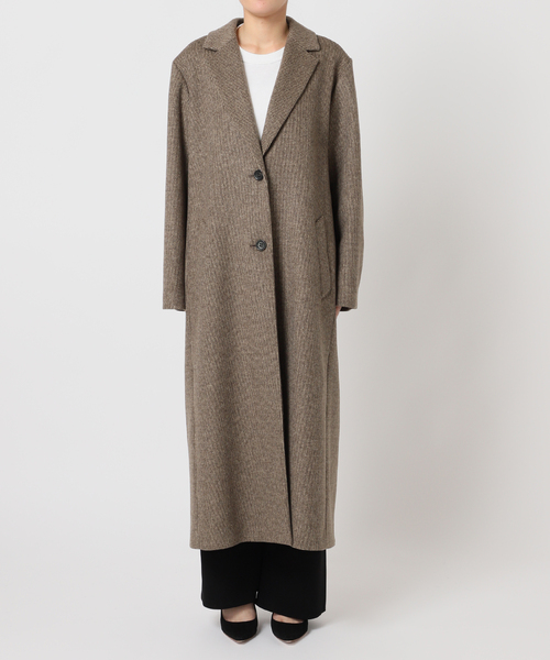 AP STUDIO コート チェスターコート シャギーチェックチェスターコート