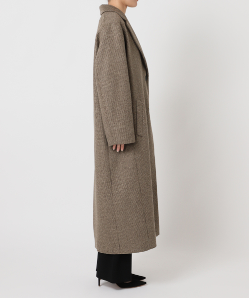 AP STUDIO コート チェスターコート シャギーチェックチェスターコート