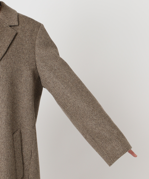 AP STUDIO コート チェスターコート シャギーチェックチェスターコート