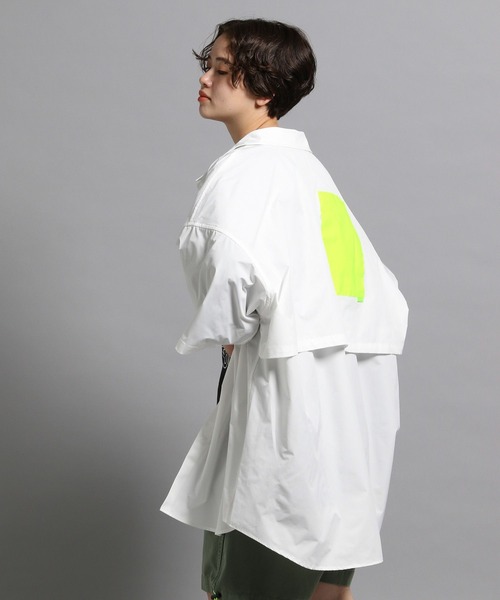 「GEORGE'S」 半袖シャツ MEDIUM ホワイト メンズ_画像6