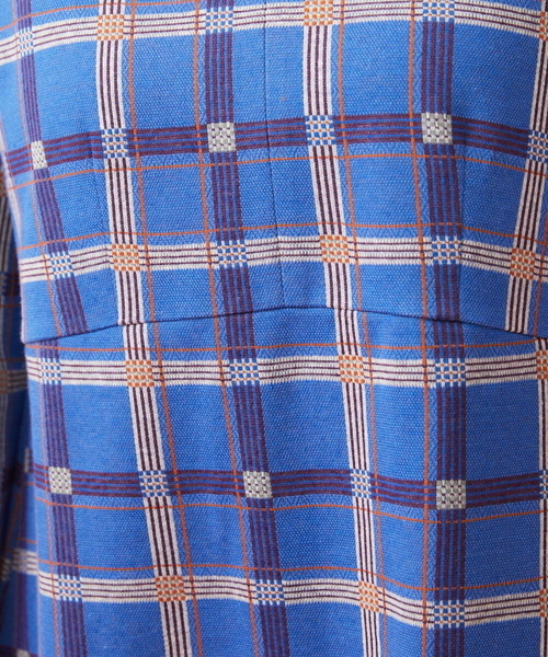 「Jocomomola」 長袖ワンピース 40 ブルー レディース_画像7