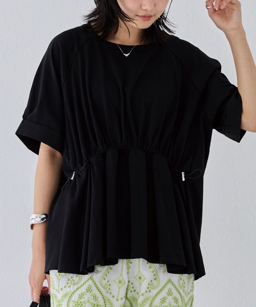 「LAVEANGE」 半袖Tシャツ 4L ブラック レディース_画像7