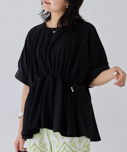 「LAVEANGE」 半袖Tシャツ 4L ブラック レディース_画像8