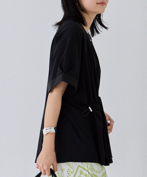 「LAVEANGE」 半袖Tシャツ 4L ブラック レディース_画像9