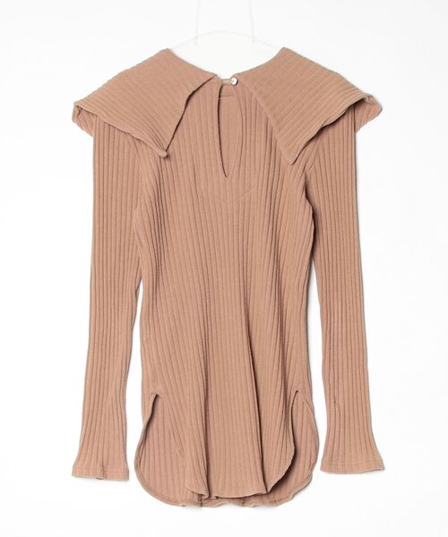 「Uhr」 長袖カットソー FREE ベージュ レディース_画像2