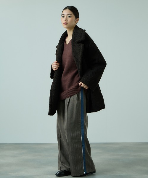 VICKY（ビッキー） ムートンコート ボアコート フェイクムートンミドル