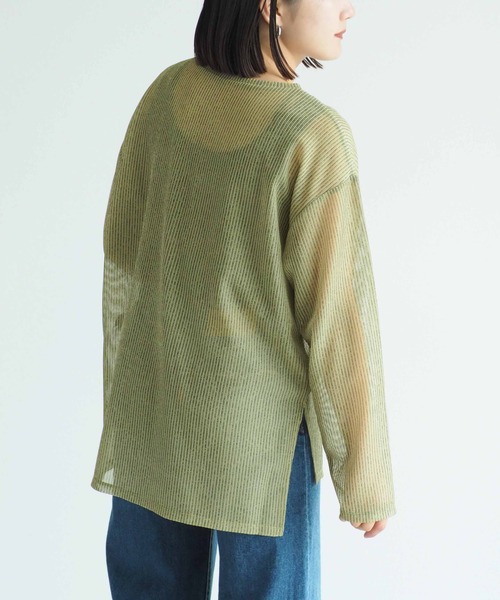 [cepo] трикотажный джемпер с длинным рукавом M sax голубой женский 