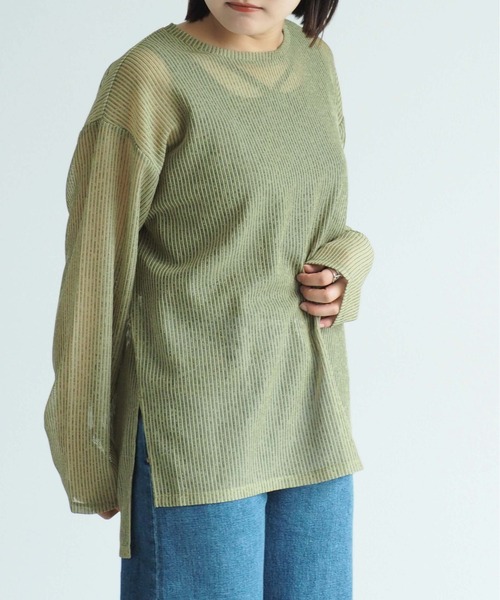 [cepo] трикотажный джемпер с длинным рукавом M sax голубой женский 