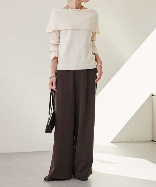 「Omekashi」 長袖ニット FREE ブラック レディース_画像9