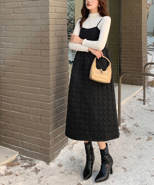 「MAISON DE THERESE」 キャミソールワンピース FREE ブラック レディース_画像7