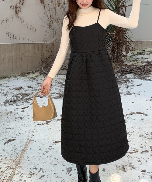 「MAISON DE THERESE」 キャミソールワンピース FREE ブラック レディース_画像8