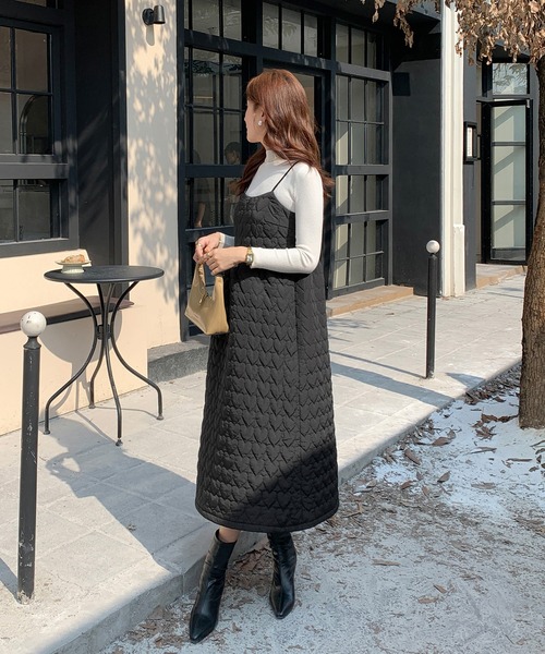 「MAISON DE THERESE」 キャミソールワンピース FREE ブラック レディース_画像9