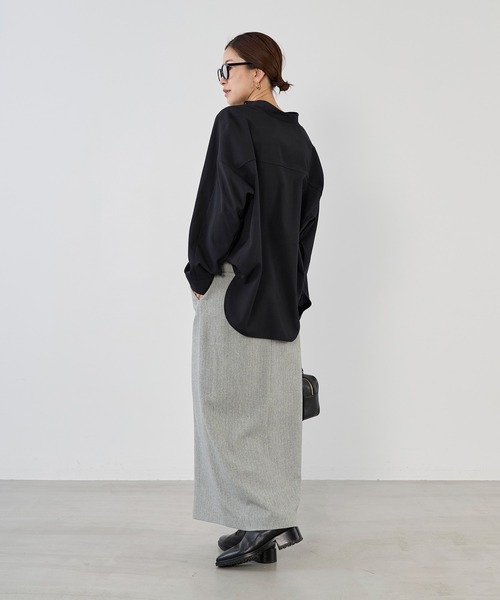 MICA&DEAL（マイカアンドディール） ブラウス シャツ ウール混スタンド